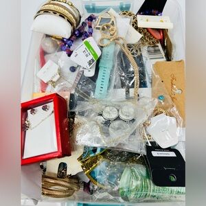 Mystery Jewelry Assorted New Necklace, Bracelet, Earring Lot of 4Lbs Wearable